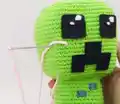 Kawaii Creeper Amigurumi Pattern step 4 - final assembly and finishing