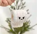Angry Toilet Paper Amigurumi Pattern step 1 - construction progress