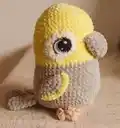 Lovebird and Parrot Amigurumi Pattern step 2 - assembly progress