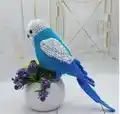 Budgerigar Bird Amigurumi Pattern step 2 - assembly progress