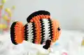 Nemo Clown Fish Amigurumi Pattern step 1 - construction progress