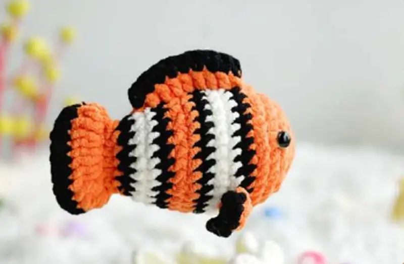 Complimentary Intermediate crochet pattern: Nemo Clown Fish Amigurumi Pattern - Simple to follow guide