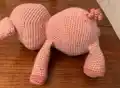Adorable Pig Amigurumi Pattern step 2 - assembly progress