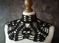 Goth Victorian Neck Skull Crochet Pattern step 4 - final assembly and finishing