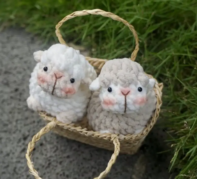 Complimentary Intermediate crochet pattern: Little Sheep Amigurumi Pattern - Simple to follow guide
