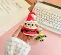 Christmas Minion Amigurumi Pattern step 3 - details and accessories
