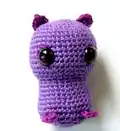 Baby Bat Amigurumi Pattern step 2 - assembly progress