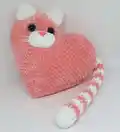 Heart Cat and Bunny Amigurumi Pattern step 2 - assembly progress
