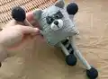 Rac the Raccoon Amigurumi Pattern step 3 - details and accessories