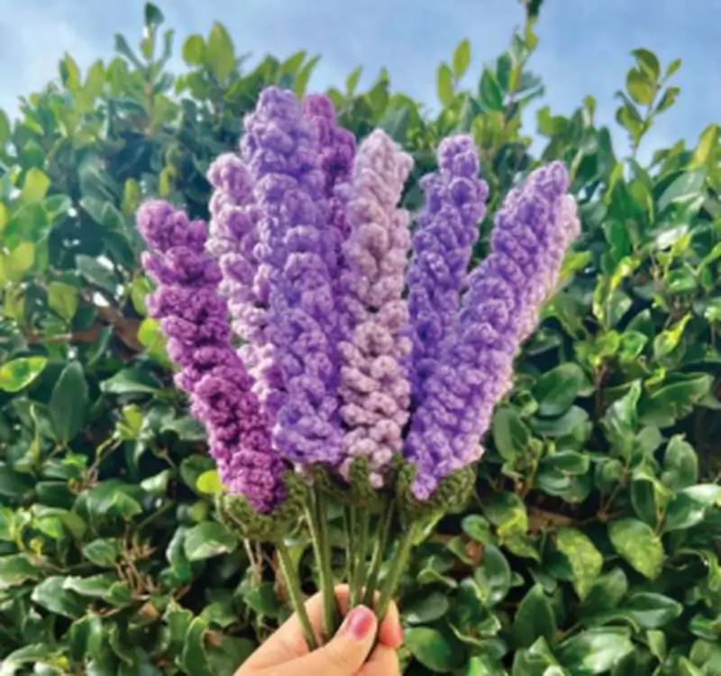 Complimentary Beginner Friendly crochet pattern: Crochet Lavender Flower Pattern - Simple to follow guide