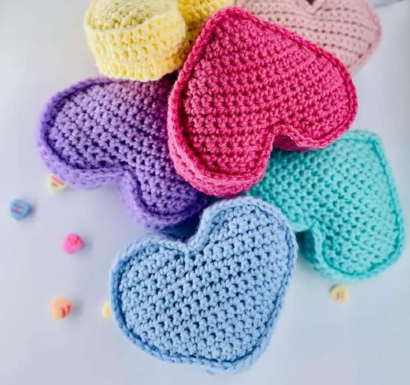 Complimentary Beginner Friendly crochet pattern: Conversation Candy Hearts Crochet Pattern - Simple to follow guide