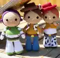 Buzz Lightyear Amigurumi Pattern step 2 - assembly progress