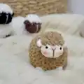 The Little Sheep Amigurumi Pattern step 1 - construction progress
