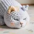 Marshmallow Kittie Amigurumi Pattern step 4 - final assembly and finishing