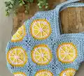 Citrus Tote Bag Crochet Pattern step 3 - details and accessories