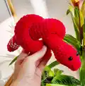 Cute Snake Amigurumi Pattern step 4 - final assembly and finishing