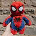 Spider-Man Amigurumi Pattern step 3 - details and accessories