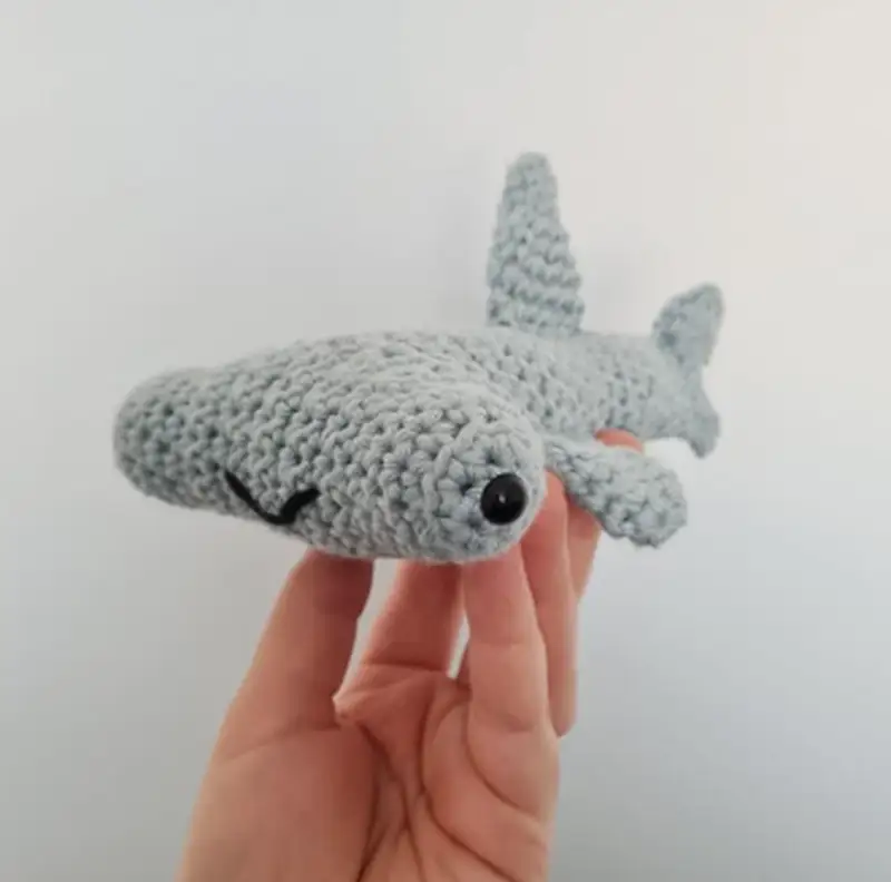 Complimentary Intermediate crochet pattern: Hammerhead Shark Friend Amigurumi Pattern - Simple to follow guide