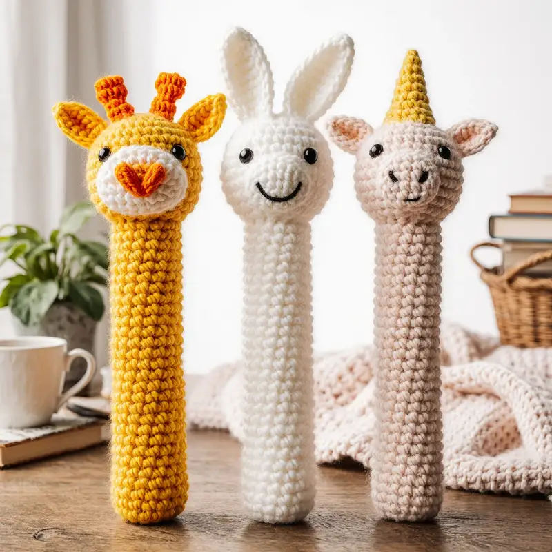 Complimentary Beginner Friendly crochet pattern: Baby Rattle Amigurumi Pattern - Simple to follow guide