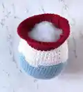 Snow Globe Crochet Pattern step 4 - final assembly and finishing