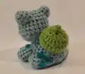Bulbasaur Amigurumi Pattern step 4 - final assembly and finishing