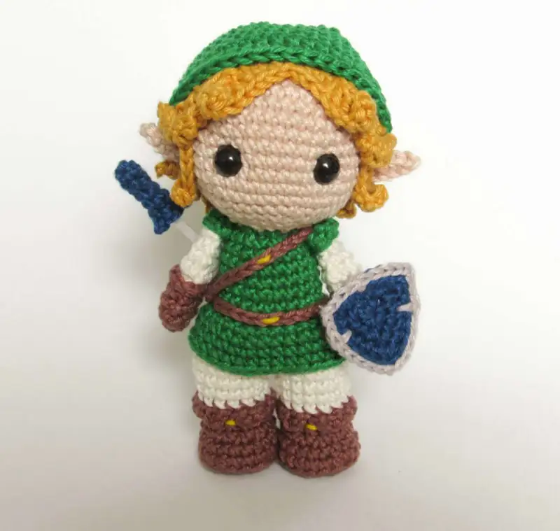 Complimentary Intermediate crochet pattern: Link Amigurumi Pattern - Simple to follow guide