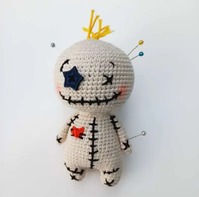 Complimentary Intermediate crochet pattern: Voodoo Doll Amigurumi Pattern - Simple to follow guide