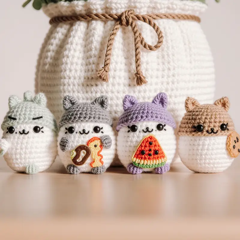 Complimentary Intermediate crochet pattern: Hungry Hamsters Amigurumi Pattern - Simple to follow guide