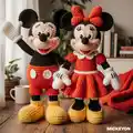 Mickey and Minnie Mouse Dolls Amigurumi Pattern step 1 - construction progress
