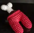 Among Us Crewmate Amigurumi Pattern step 2 - assembly progress