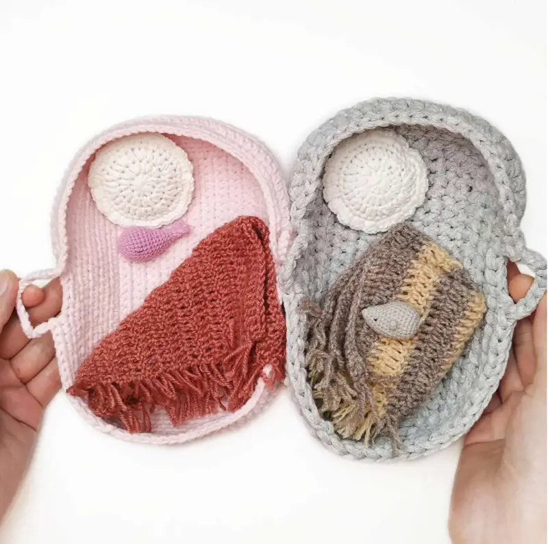 Complimentary Intermediate crochet pattern: Baby Bed, Blanket, Pillow and Toy Crochet Pattern - Simple to follow guide