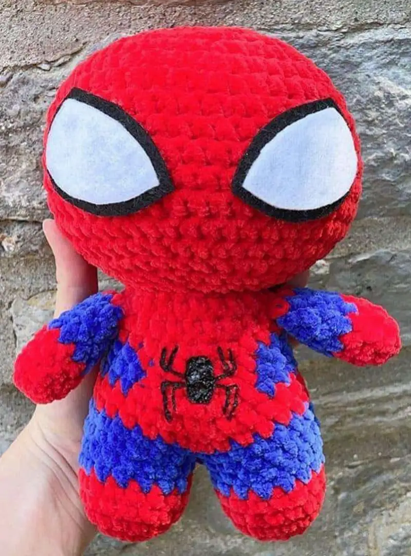 Complimentary Intermediate crochet pattern: Spider-Man Amigurumi Pattern - Simple to follow guide