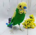 Budgerigar Bird Amigurumi Pattern step 3 - details and accessories