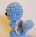 Squirtle Amigurumi Pattern step 2 - assembly progress