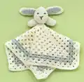Snuggle Bunny Baby Blanket Crochet Pattern step 1 - construction progress