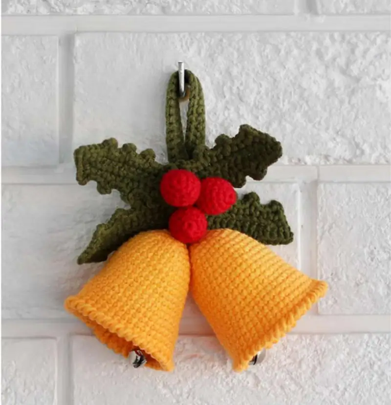 Complimentary Beginner Friendly crochet pattern: Christmas Bells Amigurumi Pattern - Simple to follow guide