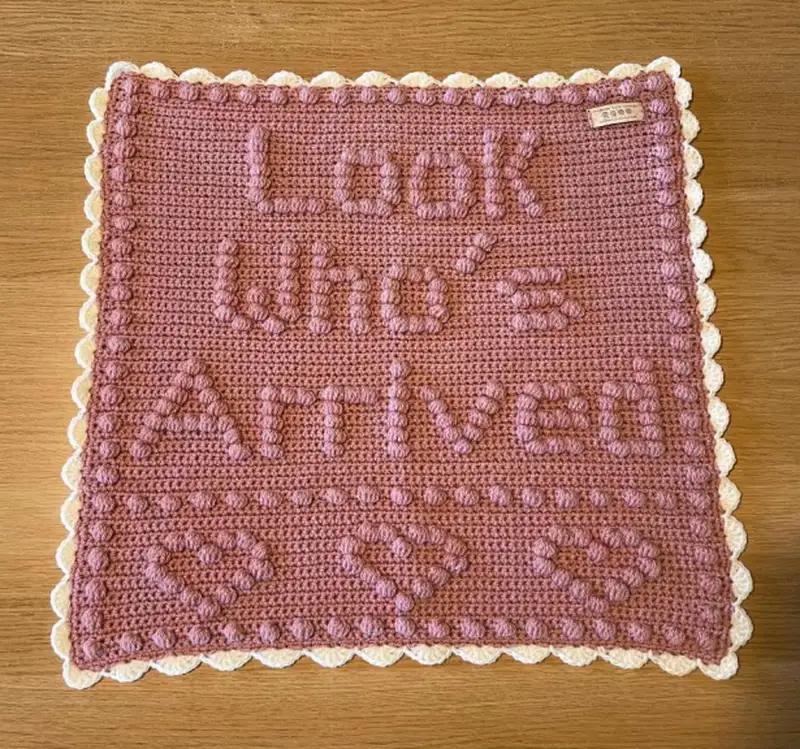 Complimentary Intermediate crochet pattern: Sweet Arrival Heart Baby Blanket Pattern - Simple to follow guide