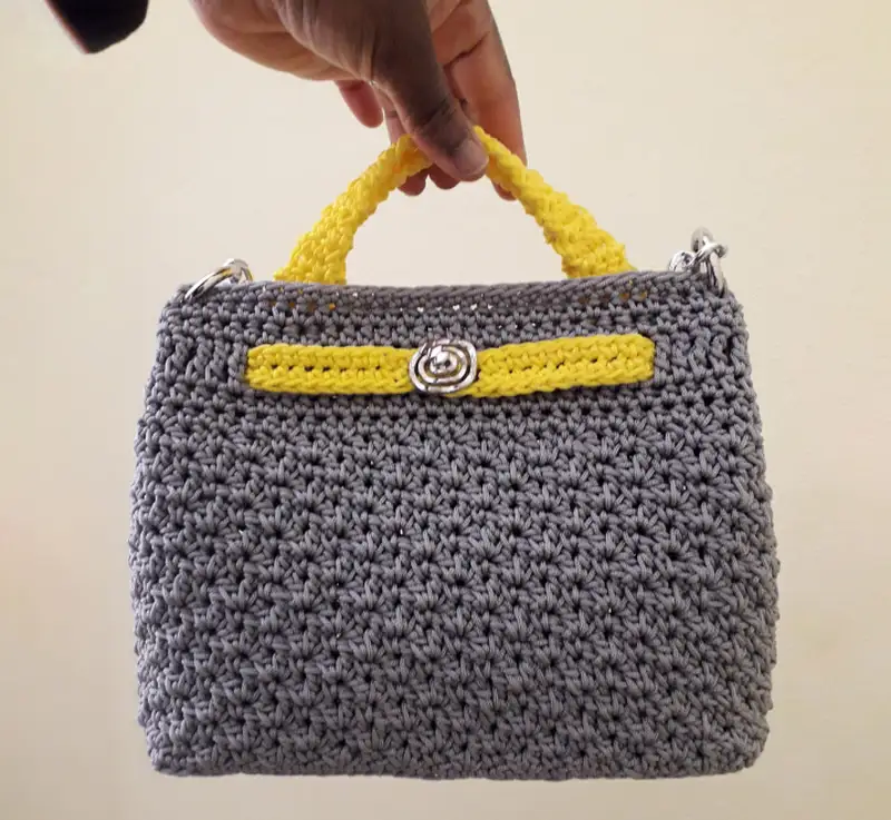 Complimentary Intermediate crochet pattern: Giada Crochet Bag Pattern - Simple to follow guide