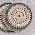Circular Coasters Pattern step 1 - construction progress