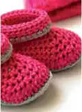 Baby Shoes Ivelle Crochet Pattern step 3 - details and accessories