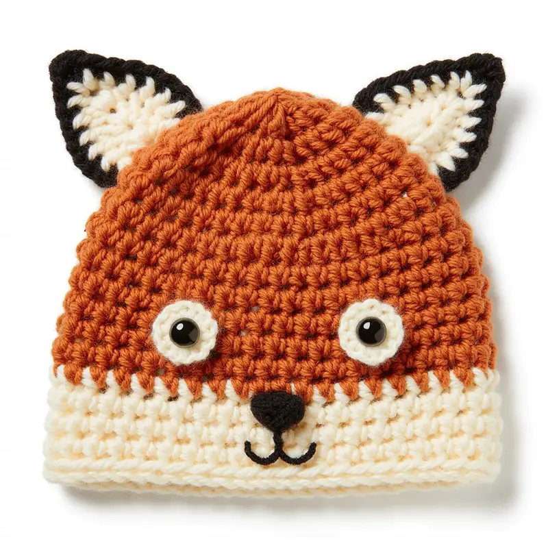 Complimentary Beginner Friendly crochet pattern: Fox Hat Crochet Pattern - Simple to follow guide