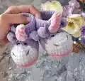 Baby Animal Plush Booties Crochet Pattern step 4 - final assembly and finishing