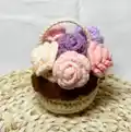 Mini Flower Basket & Flowers Pattern step 3 - details and accessories