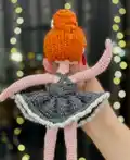Ballerina Doll Amigurumi Pattern step 4 - final assembly and finishing
