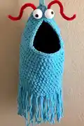 Yip Yips Alien Storage Basket Pattern step 3 - details and accessories