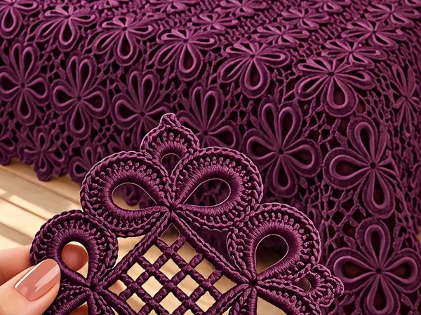 Royal Plum Crochet Bedspread Pattern