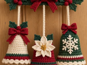 Christmas Crochet Bell Door Hanging